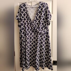 Basic Edition 3x Navy/white vneck